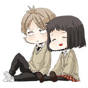 Wallpaper Line Creators Stickers Akkun To Kanojo Desktop Wallpaper