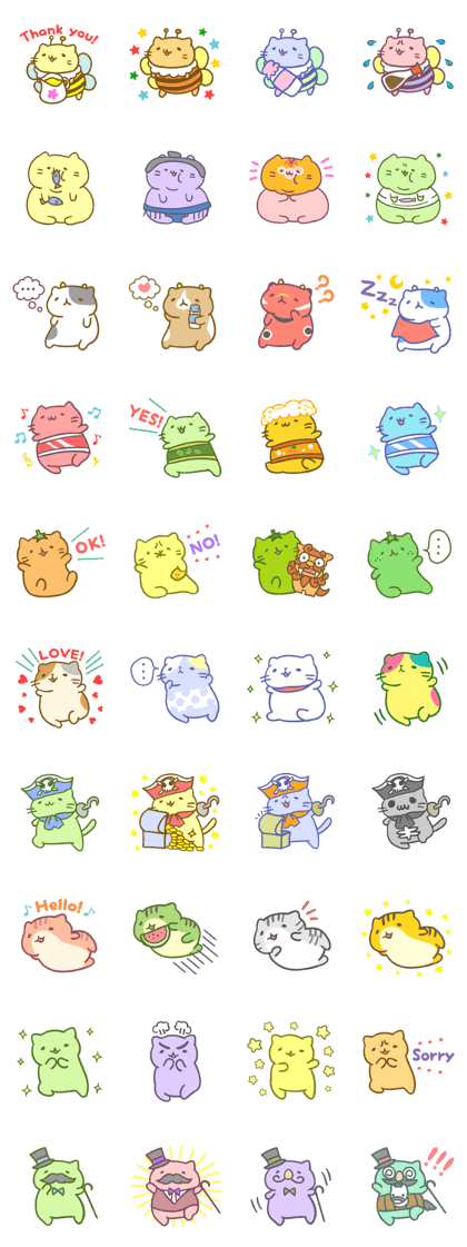 Get Wallpaper Line Creators Stickers Mitchiri Neko Mix2 Free HD
