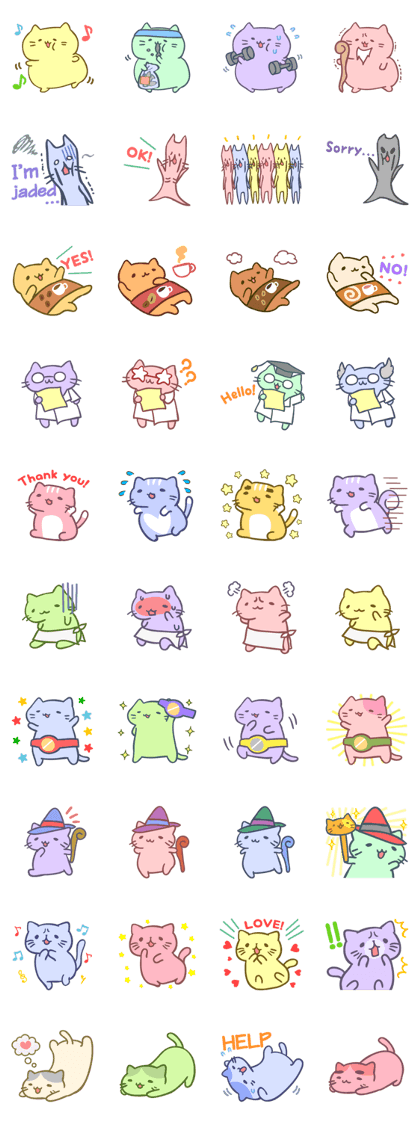 Wallpaper Line Creators Stickers Mitchiri Neko Mix Sakura Diary Free HD