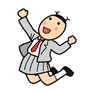 Line Creators Stickers School Girls Of The Funny Hairstyle 2