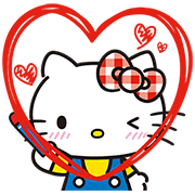 【中文版】Hello Kitty 全螢幕貼圖～甜美篇～